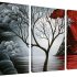 The Cloud Tree 3 Panels Modern Canvas Wall Art Prints Artwork Abstract Seascape Paintings Reproduction Sea Beach Pictures on Canvas for Home Decorations Wall Decor